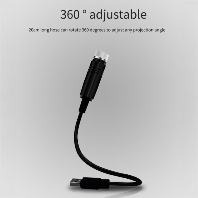Car USB Star Dome Projector Hose Light, Constantly Bright Version, Constantly Bright(Purple Blue)