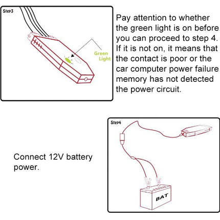 Car Computer ECU Memory Saver Rechargeable Battery Replacement Tool Kit Accessories, CYS-100