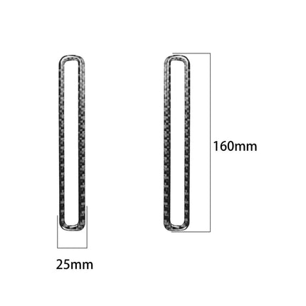 Carbon Fiber Car Door Air Outlet Decorative Sticker for Dodge Challenger 2015 to Now, Left Driving, Door Air Outlet