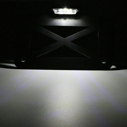 Motorcycle American Cruise Retro License Plate Holder with Light