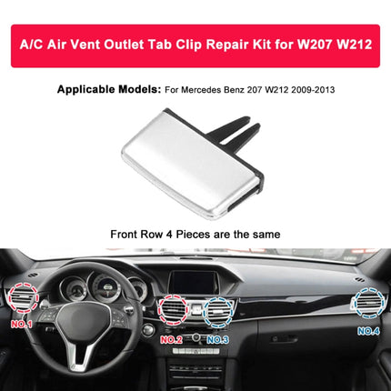 For Mercedes-Benz W212 2009-2013 Car Air Conditioning Exhaust Switch Paddle Air Conditioning Leaf Clip 212 830 0154 9116, For Mercedes-Benz W212 2009-2013