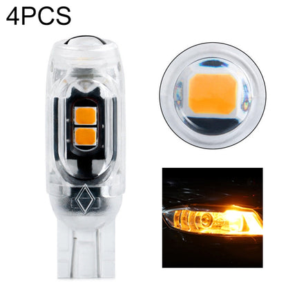 4pcs T10 DC12V /  0.84W / 0.07A / 150LM Car Clearance Light 5LEDs SMD-3030 Lamp Beads with lens