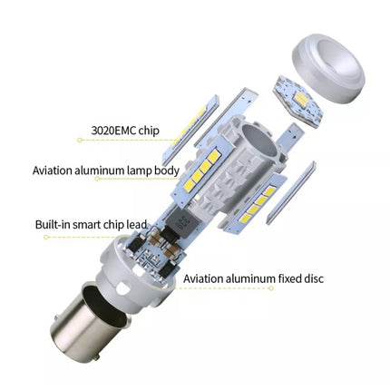 2pcs 7440 IC12-28V / 16.68W / 1.39A Car 3020EMC-26 Constant Current Wide Voltage Turn Signal Light, 7440 (White Light), 7440 (Yellow Light)
