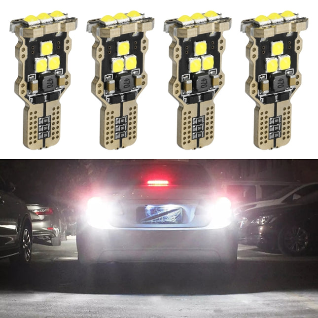 4pcs T15 DC12V / 1.5W / 0.13A / 540LM Car Decoding Reversing Light 9LEDs SMD-3030 Lamp Beads, 4pcs T15
