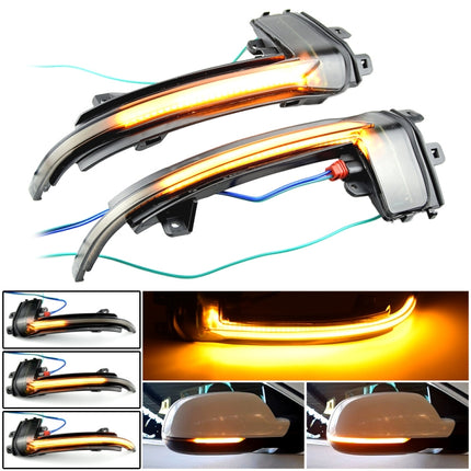 1 Pair For Audi A4 B8.5 Car Dynamic LED Turn Signal Light Rearview Mirror Flasher Water Blinker