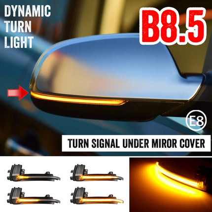 1 Pair For Audi A4 B8.5 Car Dynamic LED Turn Signal Light Rearview Mirror Flasher Water Blinker
