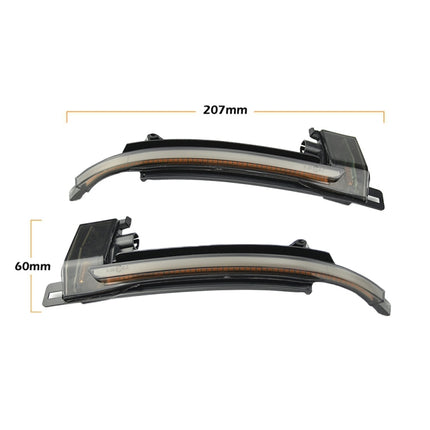 1 Pair For Audi A4 B8 Car Dynamic LED Turn Signal Light Rearview Mirror Flasher Water Blinker