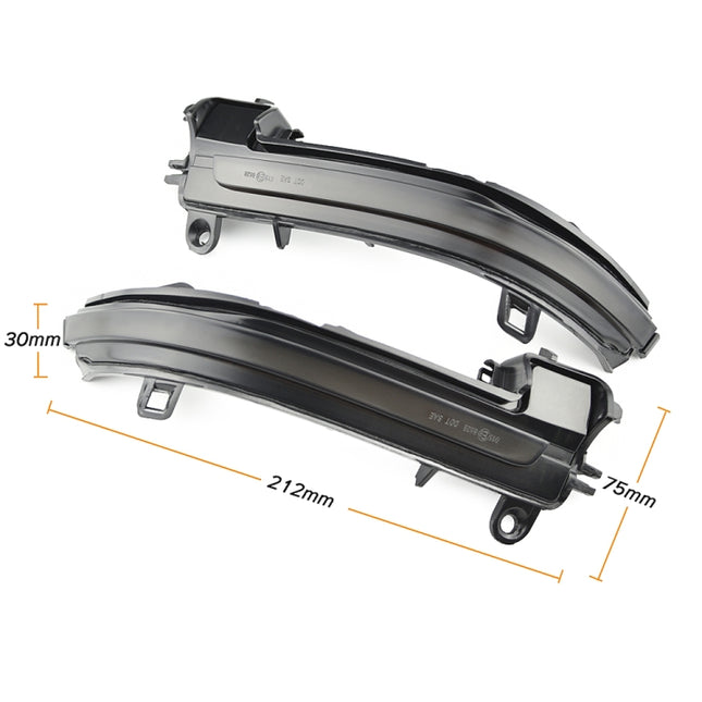 1 Pair For BMW 3 Series F20 Car Dynamic LED Turn Signal Light Rearview Mirror Flasher Water Blinker, For BMW 3 Series F20 (Transparent Black), For BMW 3 Series F20 (Transparent)