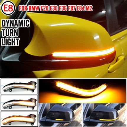 1 Pair For BMW 3 Series F20 Car Dynamic LED Turn Signal Light Rearview Mirror Flasher Water Blinker