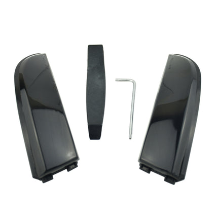 1 Pair For Ford Fiesta 2008-2017 Car Dynamic LED Turn Signal Light Rearview Mirror Flasher Water Blinker, For Ford Fiesta 2008-2017 (Transparent Black)