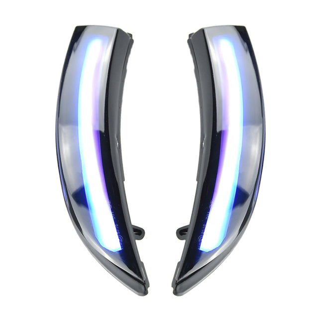 1 Pair For Ford Fiesta 2008-2017 Car Dynamic LED Turn Signal Light Rearview Mirror Flasher Water Blinker, For Ford Fiesta 2008-2017  (Blue)