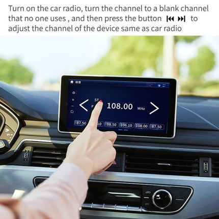 Car Bluetooth MP3 Player Audio FM Transmitter with Ambient Light, MP3 Player