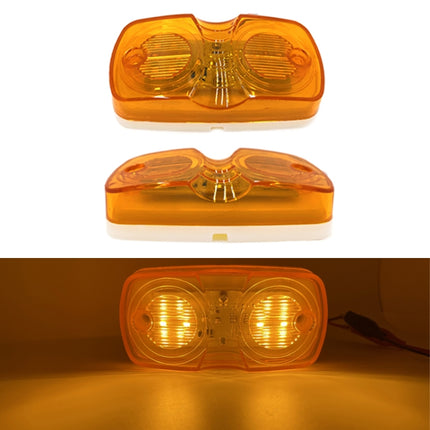 2pcs MK-106 Truck 12LEDs Side Marker Light, MK-106 (Red Light), MK-106 (Yellow Light)