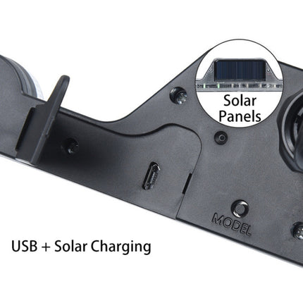 Car Triangular Light Warning Sign Solar Charging Strobe Emergency Ranger Light