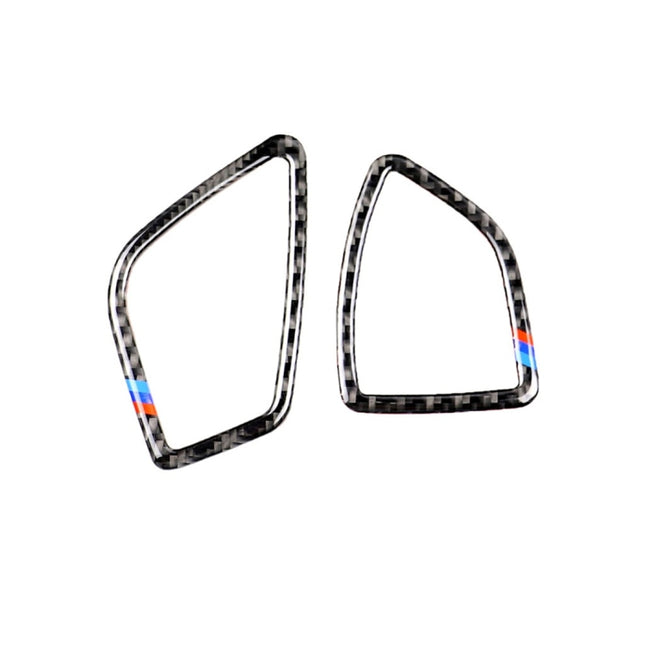Three Color Carbon Fiber Car Instrument Air Outlet Decorative Sticker for BMW (F30) 2013-2018 / (F34) 2013-2017, Sutible for Left Driving, Instrument Air Outlet(Three Color)