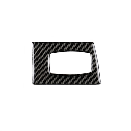 Carbon Fiber Car Left Driving Ignition Switch Decorative Sticker for BMW E90 / E92 2005-2012, Left Driving Ignition Switch