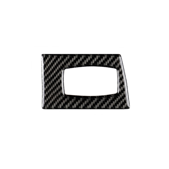 Carbon Fiber Car Left Driving Ignition Switch Decorative Sticker for BMW E90 / E92 2005-2012, Left Driving Ignition Switch