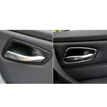 Carbon Fiber Car Door Handle Decorative Sticker for BMW E90 / 320i / 318i / 325i