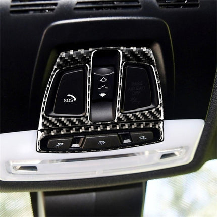 Carbon Fiber Car Reading Light Panel Decorative Sticker for BMW F20 2012-2017 / F30 / F34 / F32 2013-2017 / X5 2014-2017 / X6 2015-2017 / X1 2016-2017, Reading Light