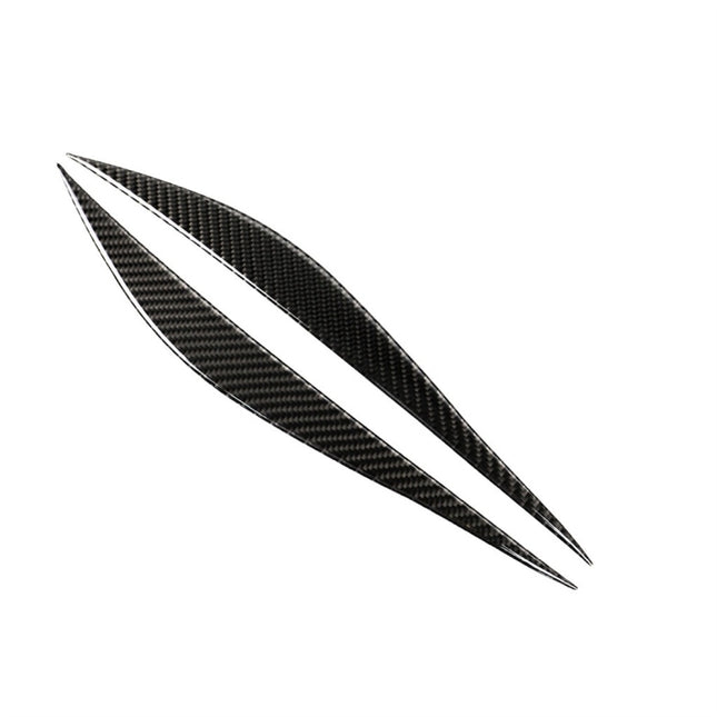1 Pairs Carbon Fiber Car Lamp Eyebrow Decorative Sticker for BMW F30 2013-2015, Lamp Eyebrow