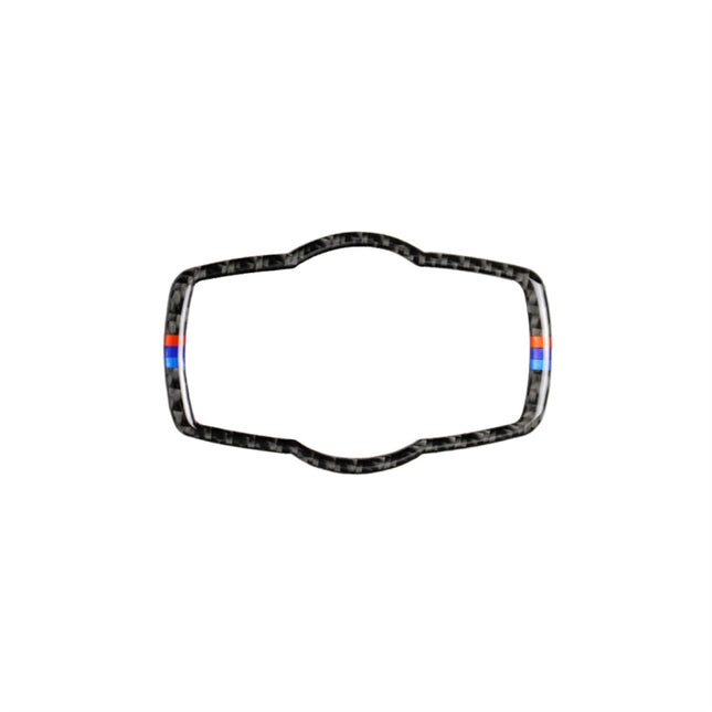 Three Color Carbon Fiber Car Headlight Switch Decorative Sticker for BMW E90 / E92 / E93 2005-2012 / 320i / 325i, Thin Version