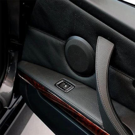 2 PCS Carbon Fiber Car Left Driving Lifting Panel Decorative Sticker for BMW E92 2005-2012, Diameter: 40.4cm, Diameter: 40.4cm