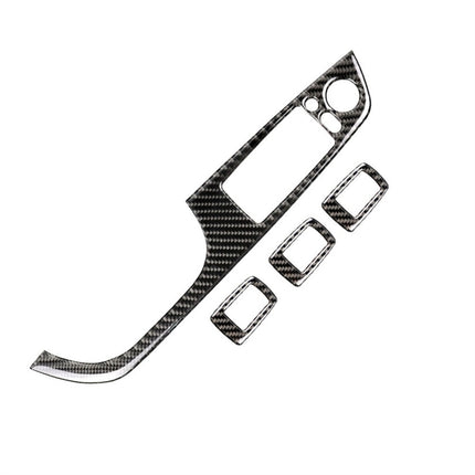 4 PCS Carbon Fiber Car Left Driving Lifting Panel Decorative Sticker with Folding for BMW E90 / 320i / 325i, Diameter: 35.8cm, Diameter: 35.8cm