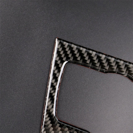 Carbon Fiber Car Central Control CD Panel Decorative Sticker for BMW E90 / E92 2005-2012, Non Navigation without Hole