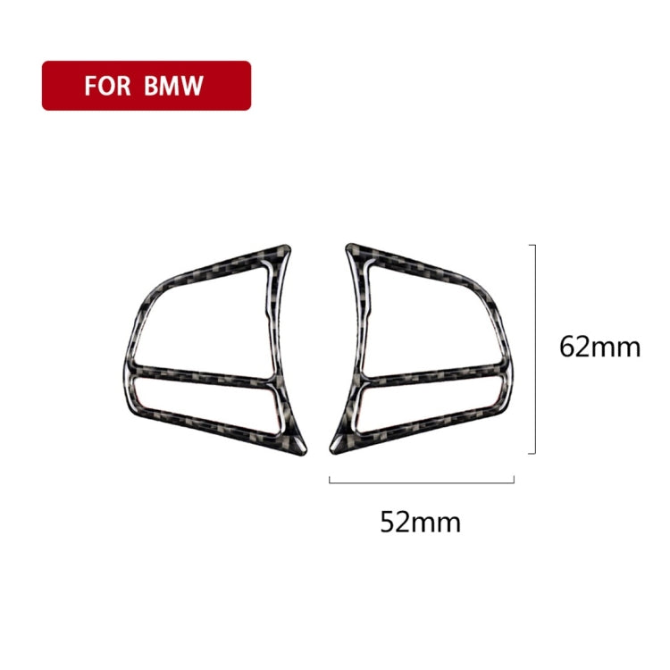 Carbon Fiber Car Steering Wheel Key Frame Decorative Sticker for BMW F20 2012-2018 / F21 2014-2018 / F30 / F34 2013-2018 / F32 2013-2018