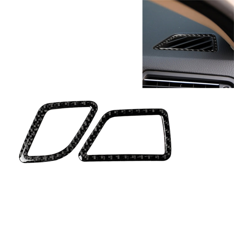 Carbon Fiber Car Instrument Air Outlet Decorative Sticker for BMW 5 Series F10 2011-2017,Sutible for Left Driving