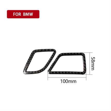 Carbon Fiber Car Instrument Air Outlet Decorative Sticker for BMW 5 Series F10 2011-2017,Sutible for Left Driving
