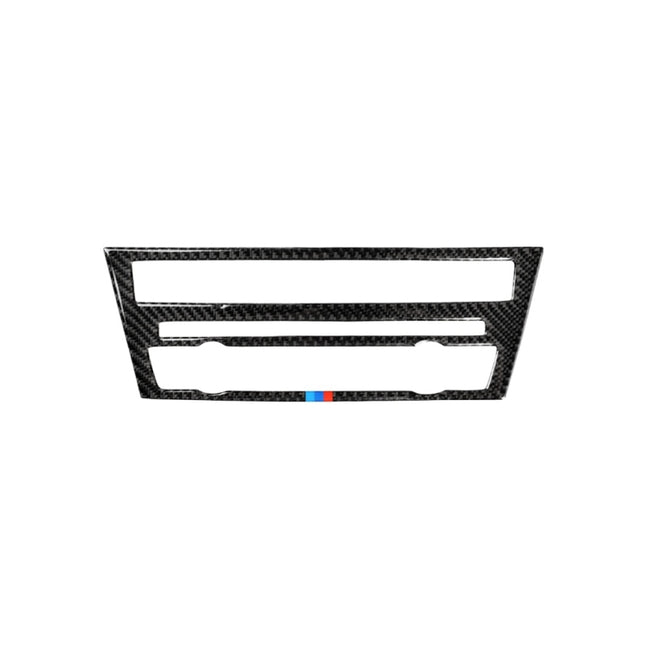 Three Color Carbon Fiber Car CD Panel Center Console Air Conditioning Panel Decorative Sticker for BMW 5 Series F07 5GT 535i 2010-2016, Air Conditioning Panel(Three Color), Air Conditioning Panel