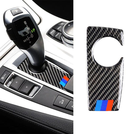 Carbon Fiber Car Handbrake Below Panel Decorative Sticker for BMW 5 Series F07 F10 F25 F26 / GT X3 X4 2009-2016,Sutible for Left Driving