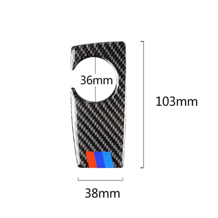 Carbon Fiber Car Handbrake Below Panel Decorative Sticker for BMW 5 Series F07 F10 F25 F26 / GT X3 X4 2009-2016,Sutible for Right Driving