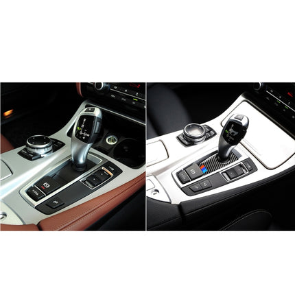 Carbon Fiber Car Handbrake Below Panel Decorative Sticker for BMW 5 Series F07 F10 F25 F26 / GT X3 X4 2009-2016,Sutible for Right Driving