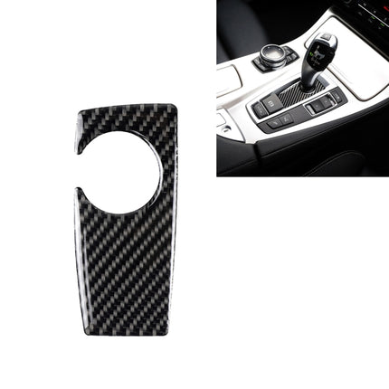 Carbon Fiber Car Handbrake Below Panel Decorative Sticker for BMW 5 Series F07 F10 F25 F26 / GT X3 X4 2009-2016,Sutible for Right Driving