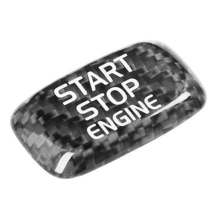 Car Carbon Fiber Engine Start Button Decorative Cover Trim for Volvo V40 2013-2019