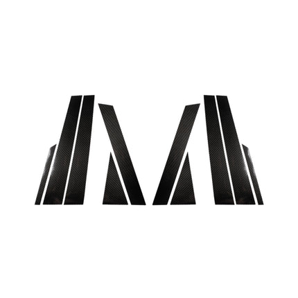 10 in 1 Car Carbon Fiber Center Pillar Decorative Sticker for Audi Q7 / SQ7 4M 2016-2019, Left and Right Drive Universal, For Audi Q7