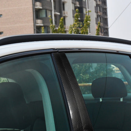 10 in 1 Car Carbon Fiber Center Pillar Decorative Sticker for Audi Q7 / SQ7 4M 2016-2019, Left and Right Drive Universal, For Audi Q7