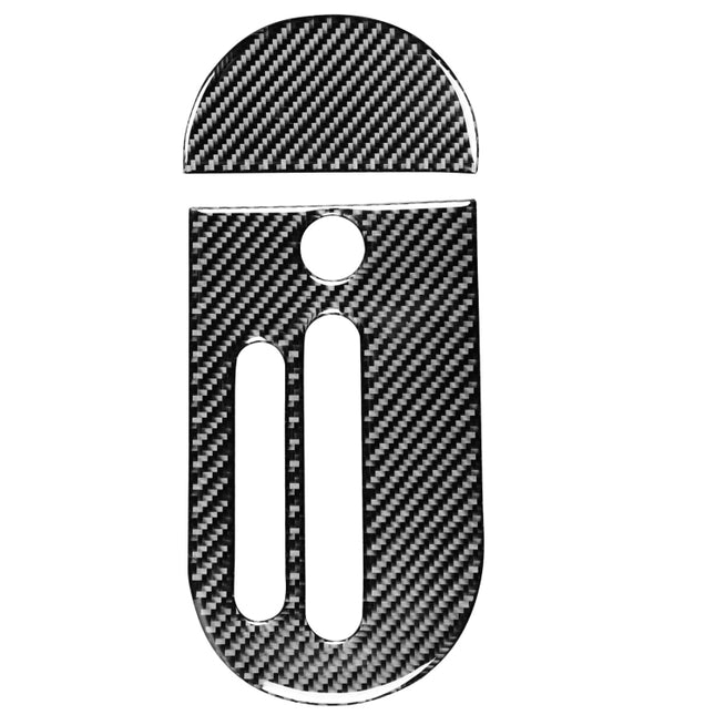 2 in 1 Car Carbon Fiber Gear Decorative Sticker for Jeep Wrangler JK 2007-2010, Left Drive , Gear