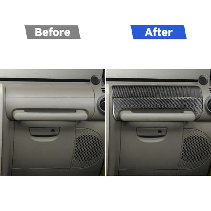 2 in 1 Car Carbon Fiber Front Passenger Seat Handrail Decorative Sticker for Jeep Wrangler JK 2007-2010, Left and Right Drive Universal, Front Passenger Seat Handrail