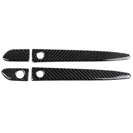 One Set Car Carbon Fiber Outside Door Handle with Smart Hole Decorative Sticker for Mazda CX-5 2017-2018, Right Drive, Outside Door Handle with Smart, Right Drive
