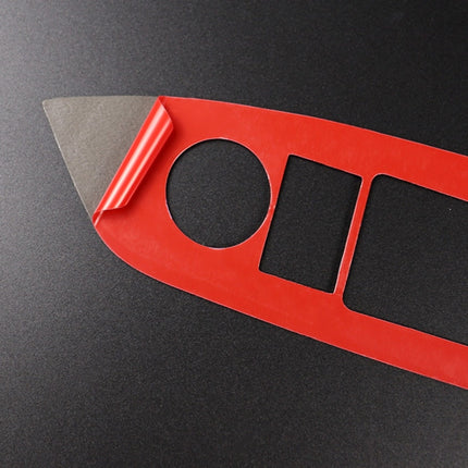 Car Carbon Fiber Window Buttons Panel Decorative Sticker for Mazda CX-5 2017-2018, Right Drive