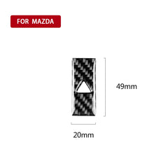 Car Carbon Fiber Warning Light Decorative Sticker for Mazda CX-5 2017-2018, Left and Right Drive Universal