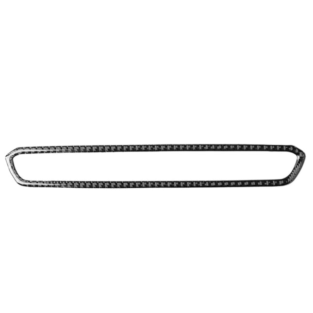 Car Carbon Fiber CD Button Frame Decorative Sticker for BMW 3 Series G20/G28/325Li/330d/335 2019-2020, Left and Right Drive Universal