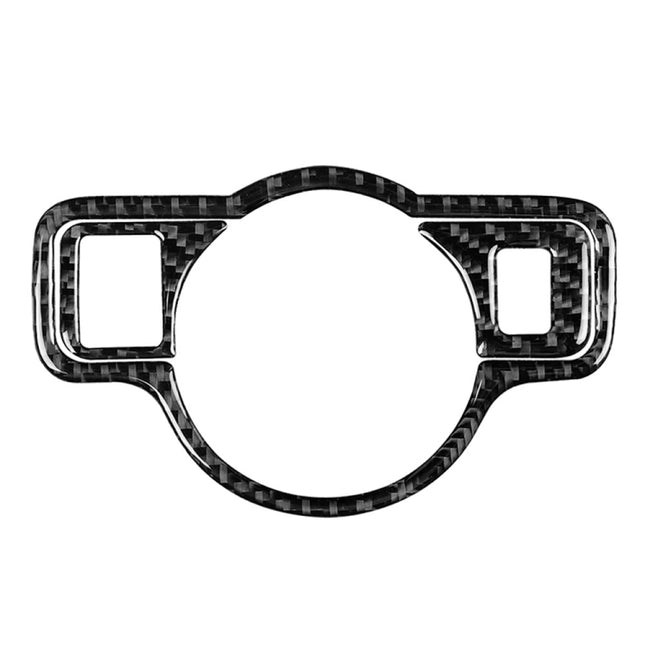 Car Carbon Fiber Solid Color Headlight Switch C Decorative Sticker for Mercedes-Benz A 2013-2018/B Class 2013-2018/C Class 2007-2013, Left Drive