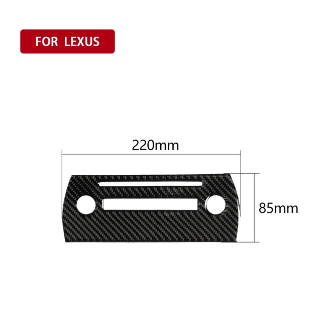 Car Carbon Fiber CD Panel Decorative Sticker for Lexus NX200 / 200t / 300h 2014-2021, Left and Right Drive Universal