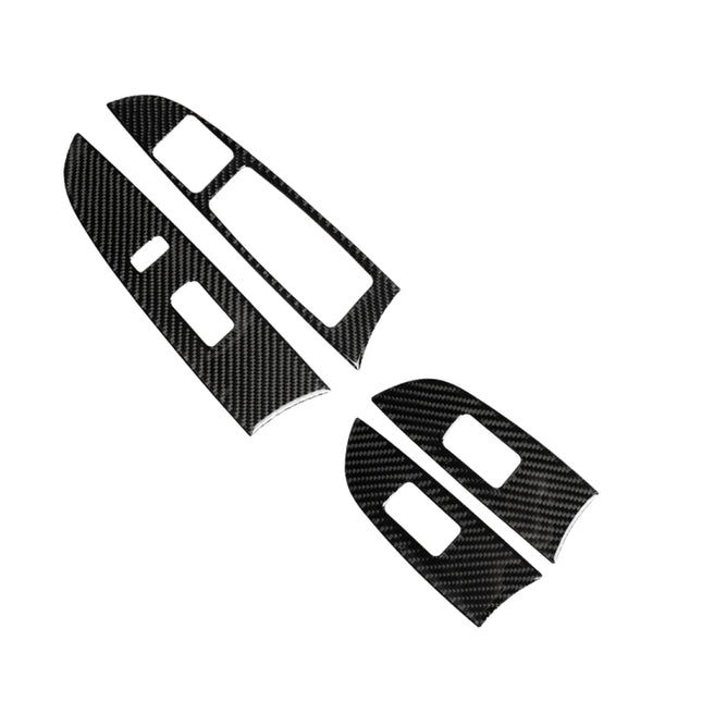 Car Carbon Fiber Window Glass Lift Decorative Sticker for Lexus IS250 300 350C 2006-2012, Right Drive, Window Glass Lift, Right Drive