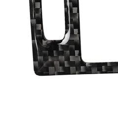 Car Carbon Fiber Warning Light Decorative Sticker for Audi A6 S6 C7 A7 S7 4G8 2012-2018, Left and Right Drive Universal