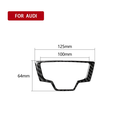 Car Carbon Fiber Multimedia Panel Decorative Sticker for Audi A6 S6 C7 A7 S7 4G8 2012-2018, Left and Right Drive Universal, Multimedia Panel